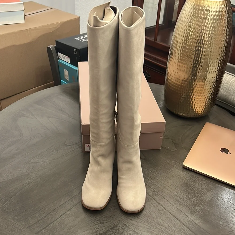 Franco Sarto Cassie Womens Zipper Round Toe Knee-High Boots